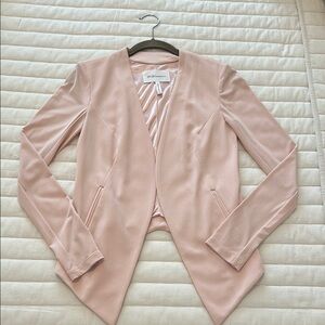 BCBGMaxAzria Pink Waterfall Blazer with Tailored Fit